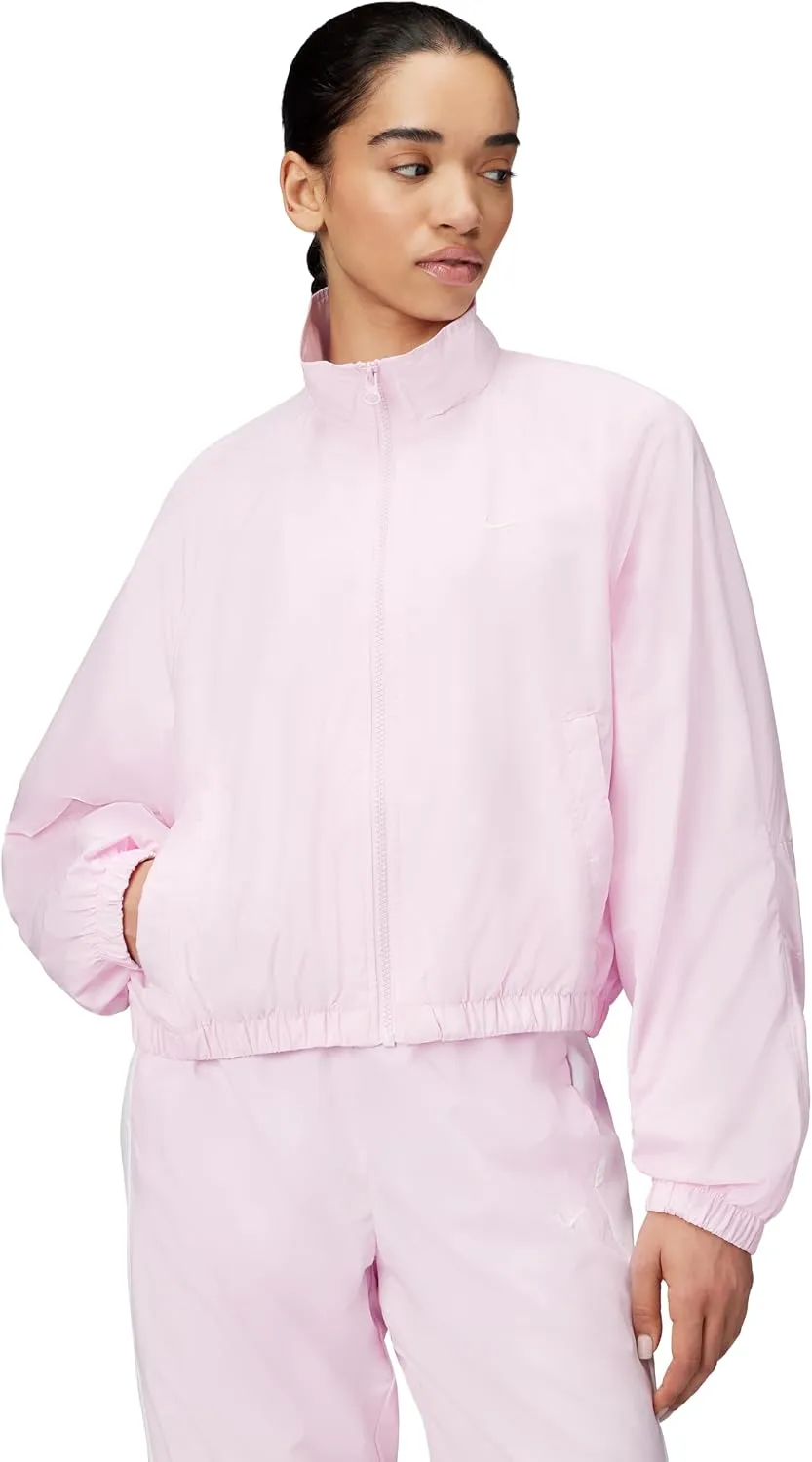 Nike Sportswear Oversized UV Track Jacket in Pink Foam/Sail