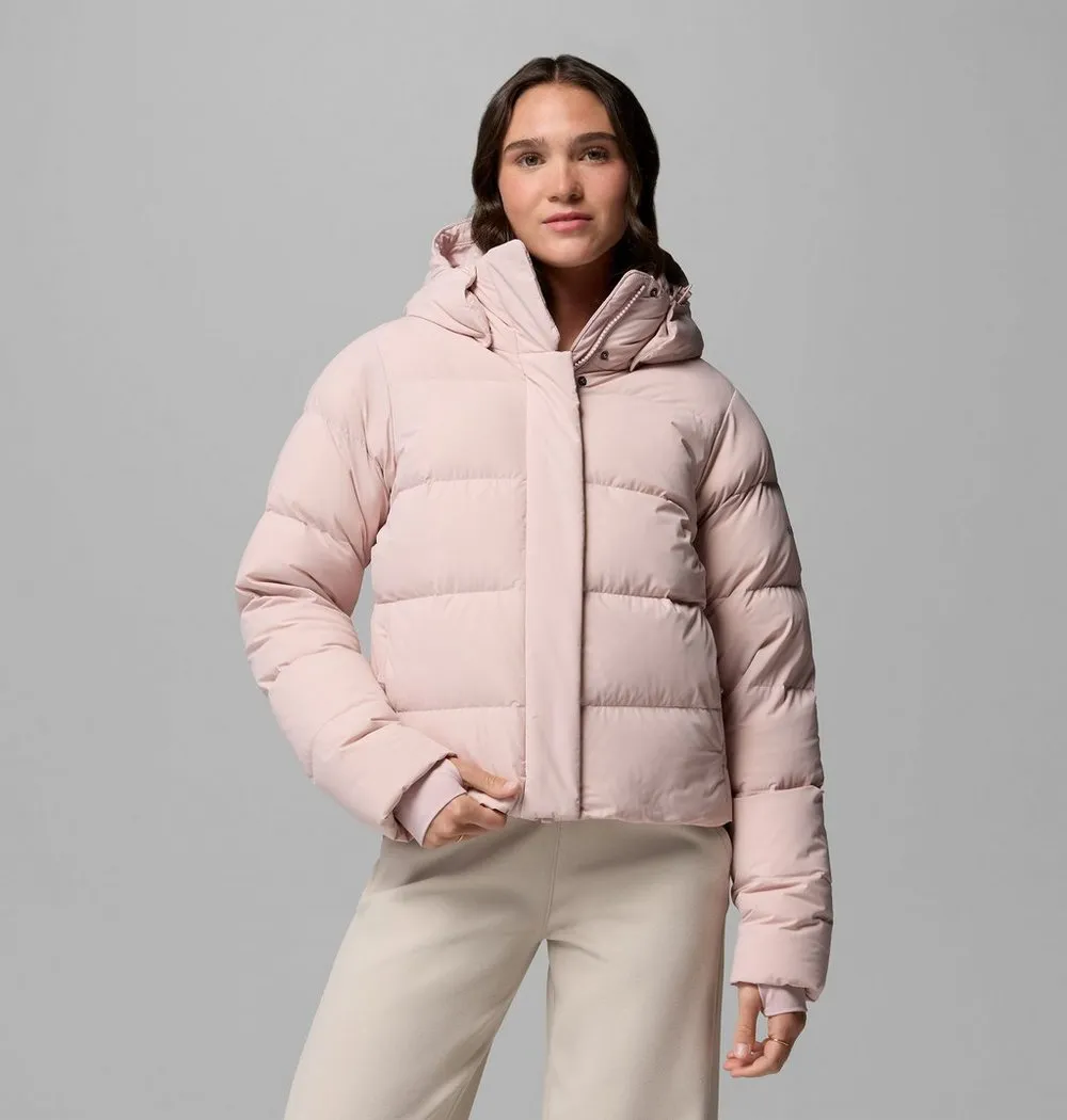 Columbia Amaze Puff Hooded Jacket in Mineral Pink
