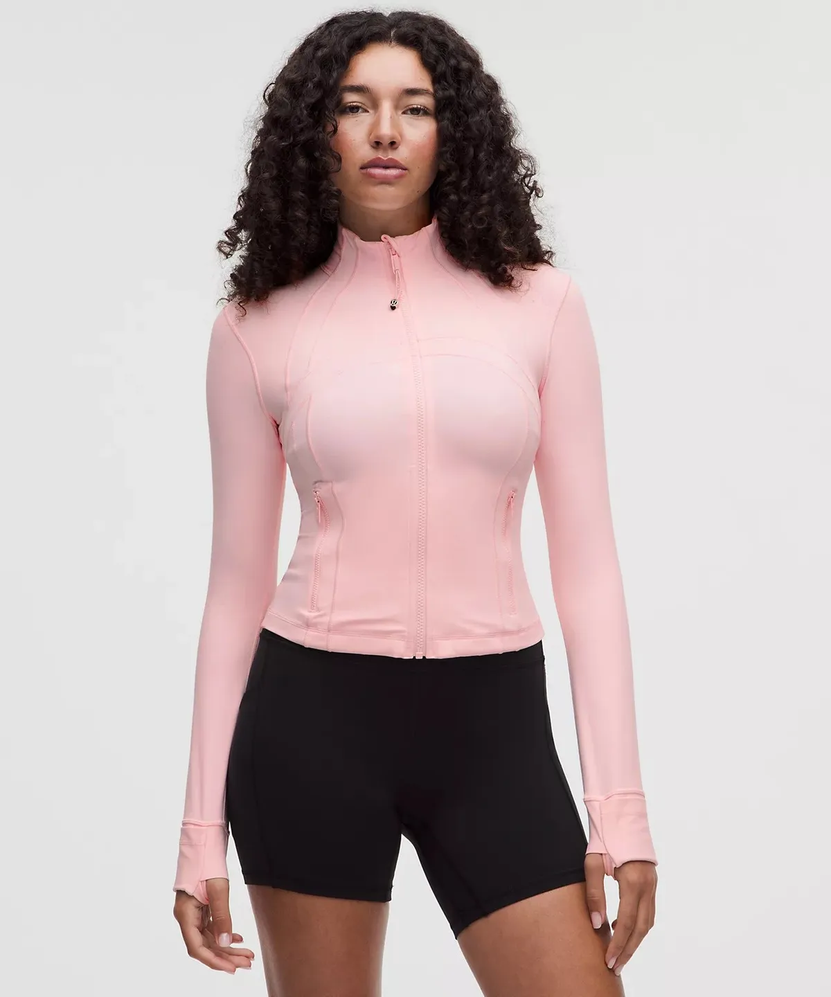 lululemon Define Cropped Jacket Nulu in Pink Pearl