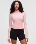 lululemon Define Cropped Jacket Nulu in Pink Pearl