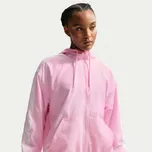Nike Sportswear Classic Wovens Loose UV Hooded Jacket in Pink Foam/White/Sail