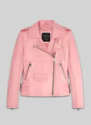 LeatherCult Gigi Hadid Leather Jacket #2 in Pink (collection sample)