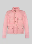 LeatherCult Light Pink Leather Jacket # 286 in Pink (collection sample)
