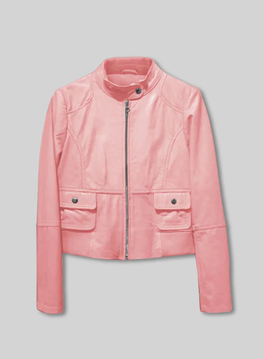 LeatherCult Leather Jacket # 538 in Pink (collection sample)