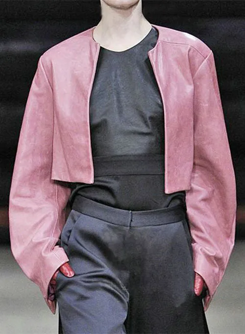 LeatherCult Leather Jacket # 245 in Pink (collection sample)