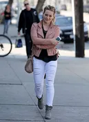 LeatherCult Hilary Duff Leather Jacket #2 in Pink (collection sample)