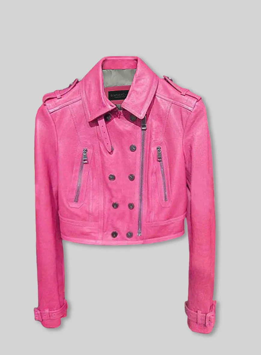 LeatherCult Leather Jacket # 229 in Pink (collection sample)