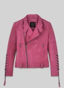 LeatherCult Leather Jacket # 511 in Pink (collection sample)