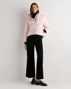 Responsible Down Cropped Puffer Jacket in Fondant Pink