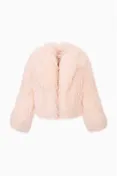 Brendine Shearling Jacket in PALE PINK
