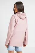 Hooded Rubberised Festival Mac in Pink