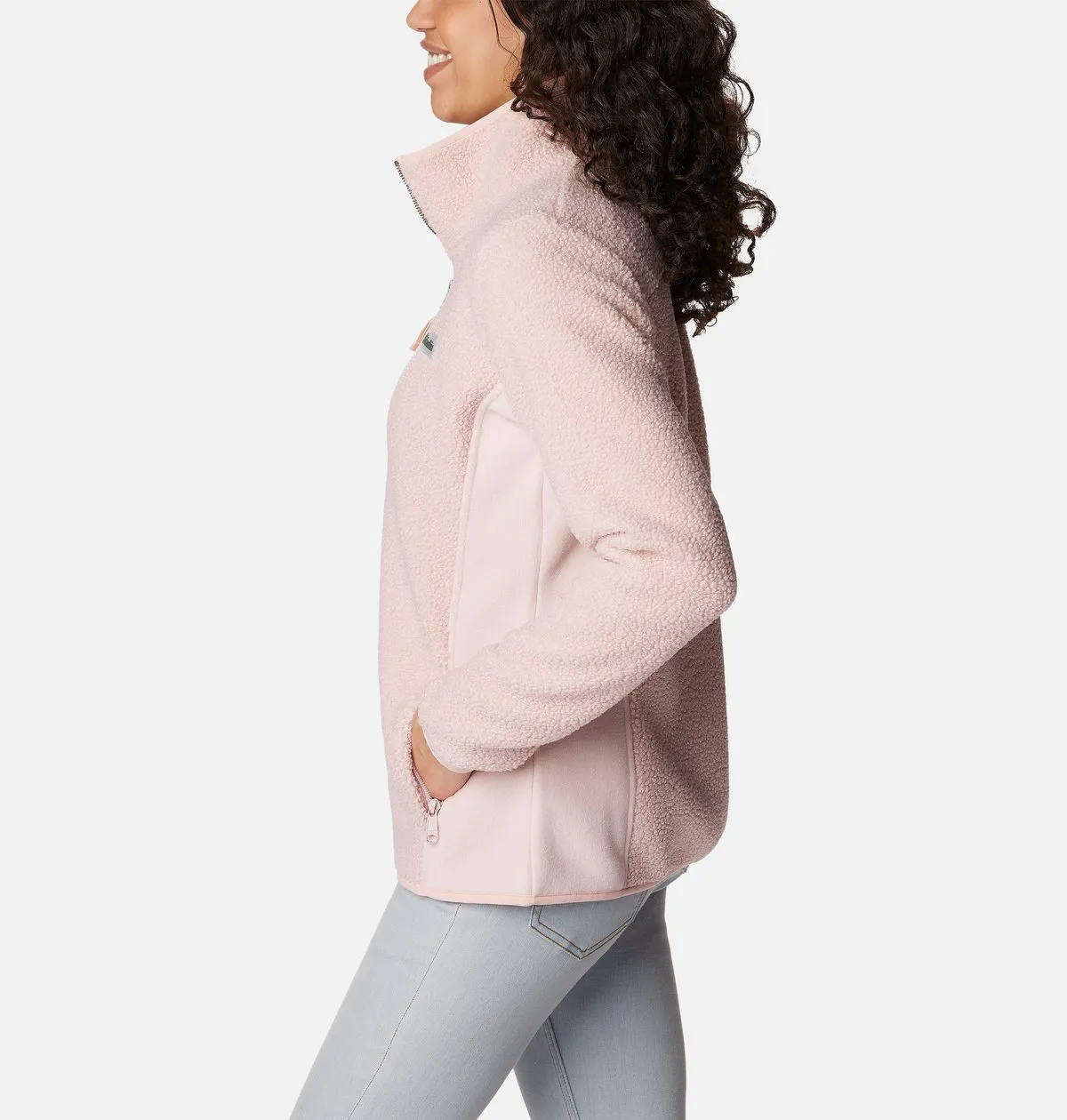 Panorama Full Zip Jacket in Dusty Pink