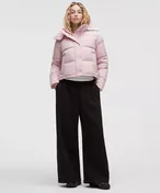 Wunder Puff 600-Down-Fill Cropped Jacket in Porcelain Pink