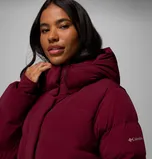 Women’s Amaze Puff Long Hooded Jacket in Mineral Pink