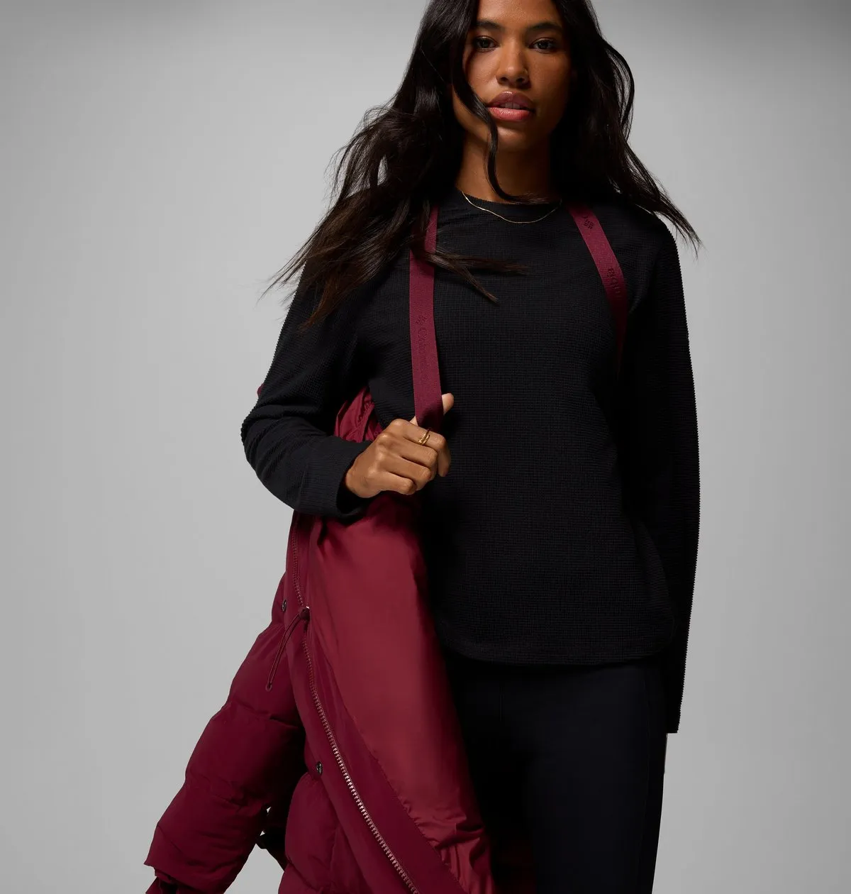 Women’s Amaze Puff Long Hooded Jacket in Mineral Pink