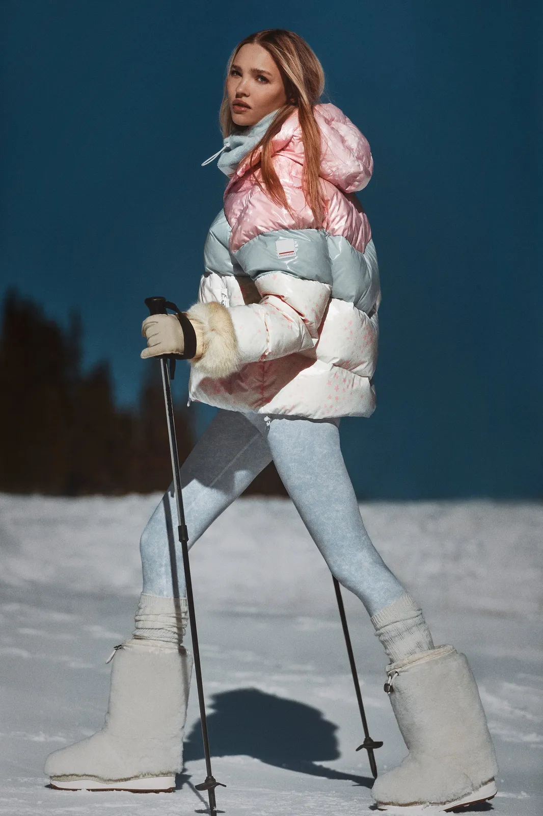 BOGNER FIRE+ICE x LoveShackFancy Vally-D Jacket in PINK CLOUDS