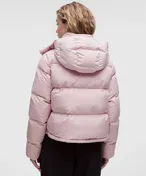 Wunder Puff 600-Down-Fill Cropped Jacket in Porcelain Pink