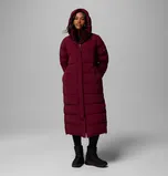 Women’s Amaze Puff Long Hooded Jacket in Mineral Pink
