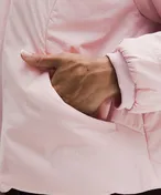Water-Resistant Insulated Hooded Jacket in Porcelain Pink