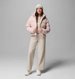 Women’s Amaze Puff Hooded Jacket in Mineral Pink