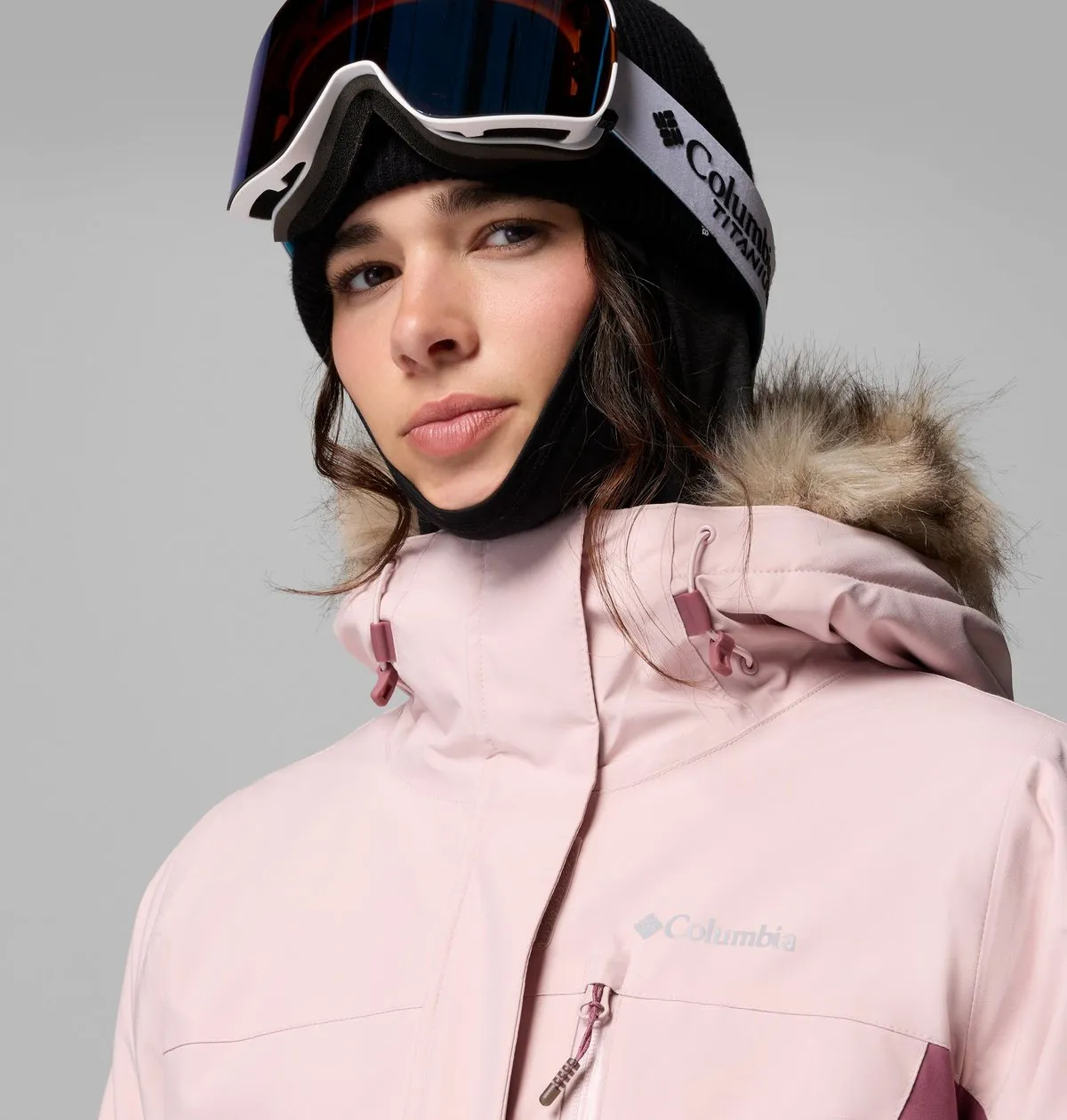 Ava Alpine II Insulated Jacket in Mineral Pink, Antique Mauve