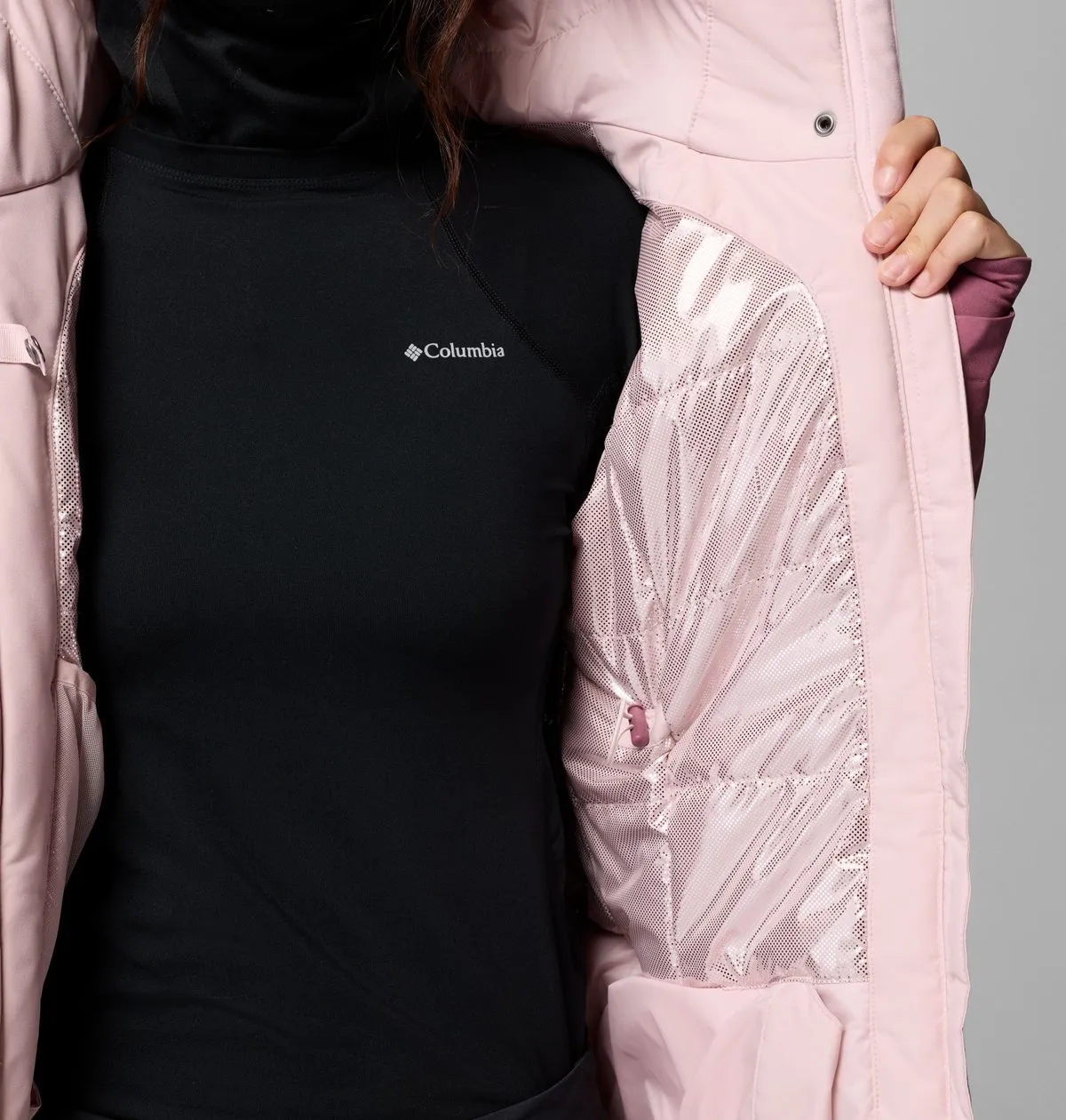 Ava Alpine II Insulated Jacket in Mineral Pink, Antique Mauve