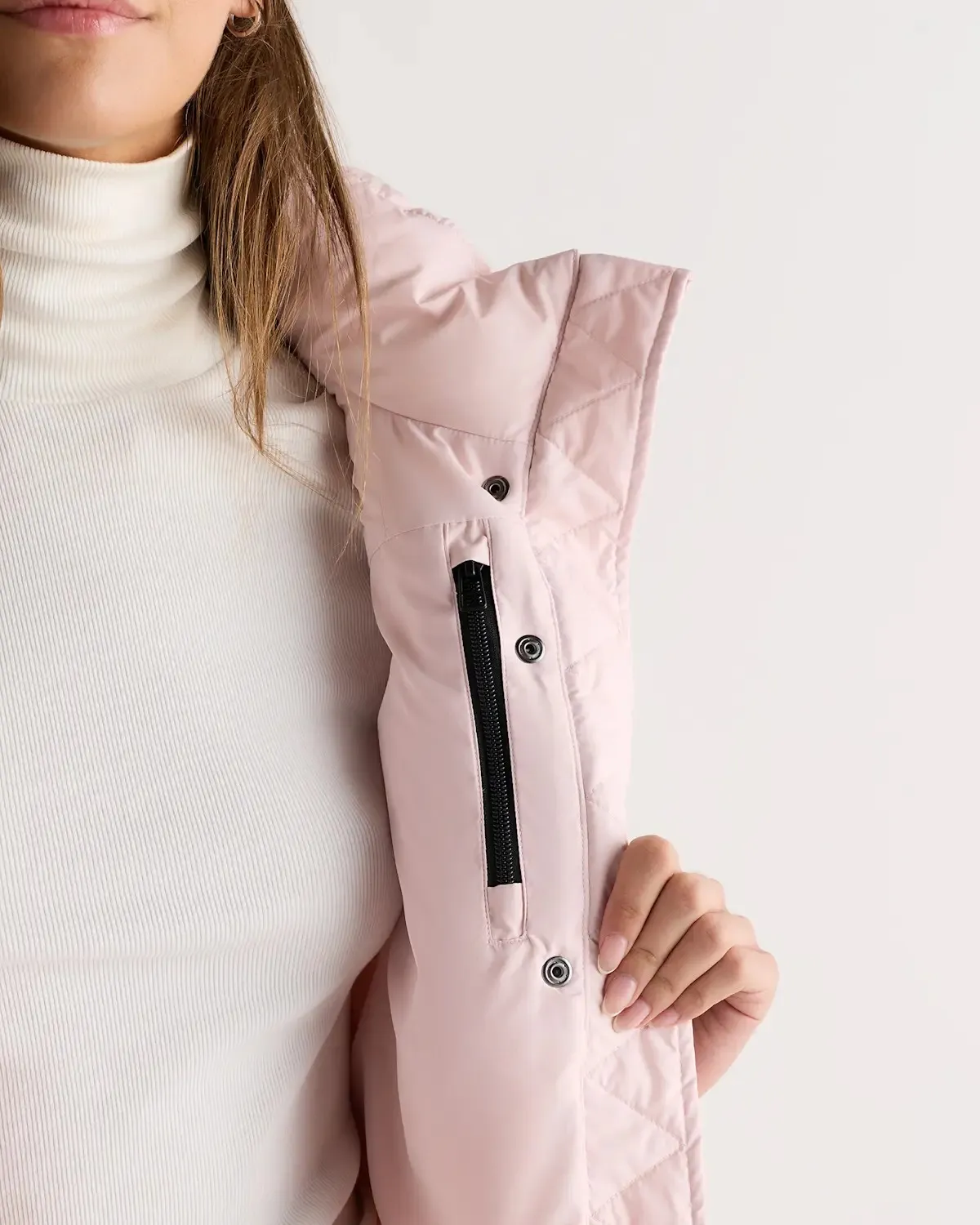 Responsible Down Puffer Jacket in Fondant Pink
