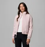 AmazeStretch Insulated Bomber Jacket in Mineral Pink