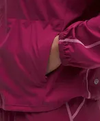 Two-Toned Track Jacket in Raspberry Rave