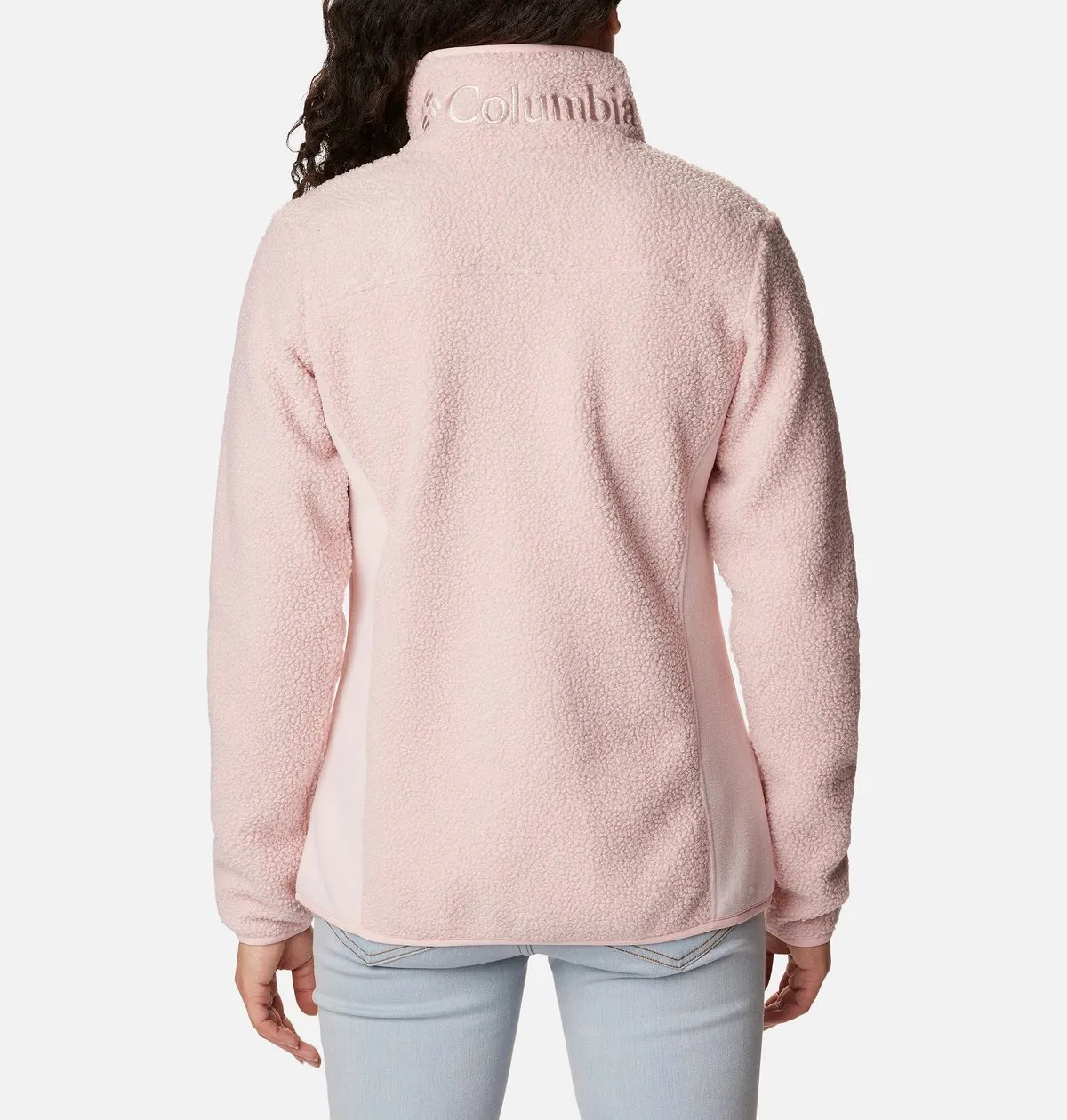 Panorama Full Zip Jacket in Dusty Pink