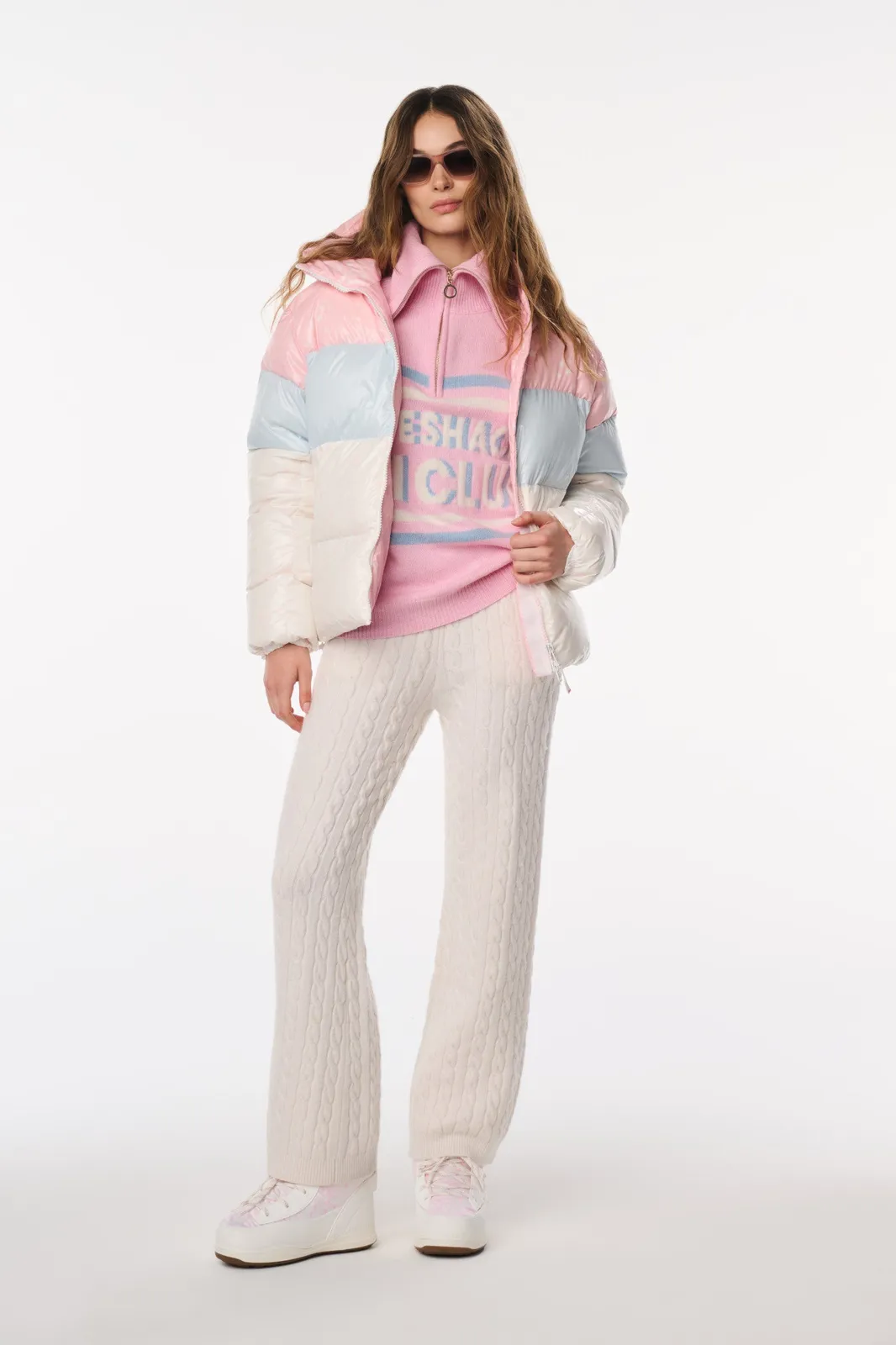 BOGNER FIRE+ICE x LoveShackFancy Vally-D Jacket in PINK CLOUDS