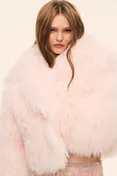 Brendine Shearling Jacket in PALE PINK