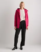 Weather Proof Oversized Rain Jacket in Amaranth Pink