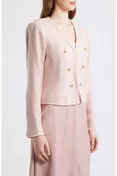 Bouclé Jacket, Alternate, color, SLIPPER PINK