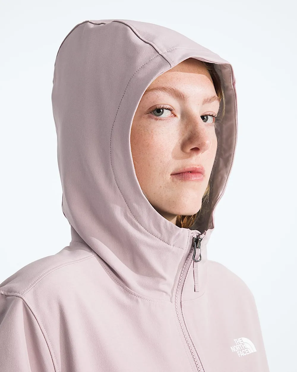 Womens Shelbe Raschel Hoodie TNF Metal Pink MODELHOOD2