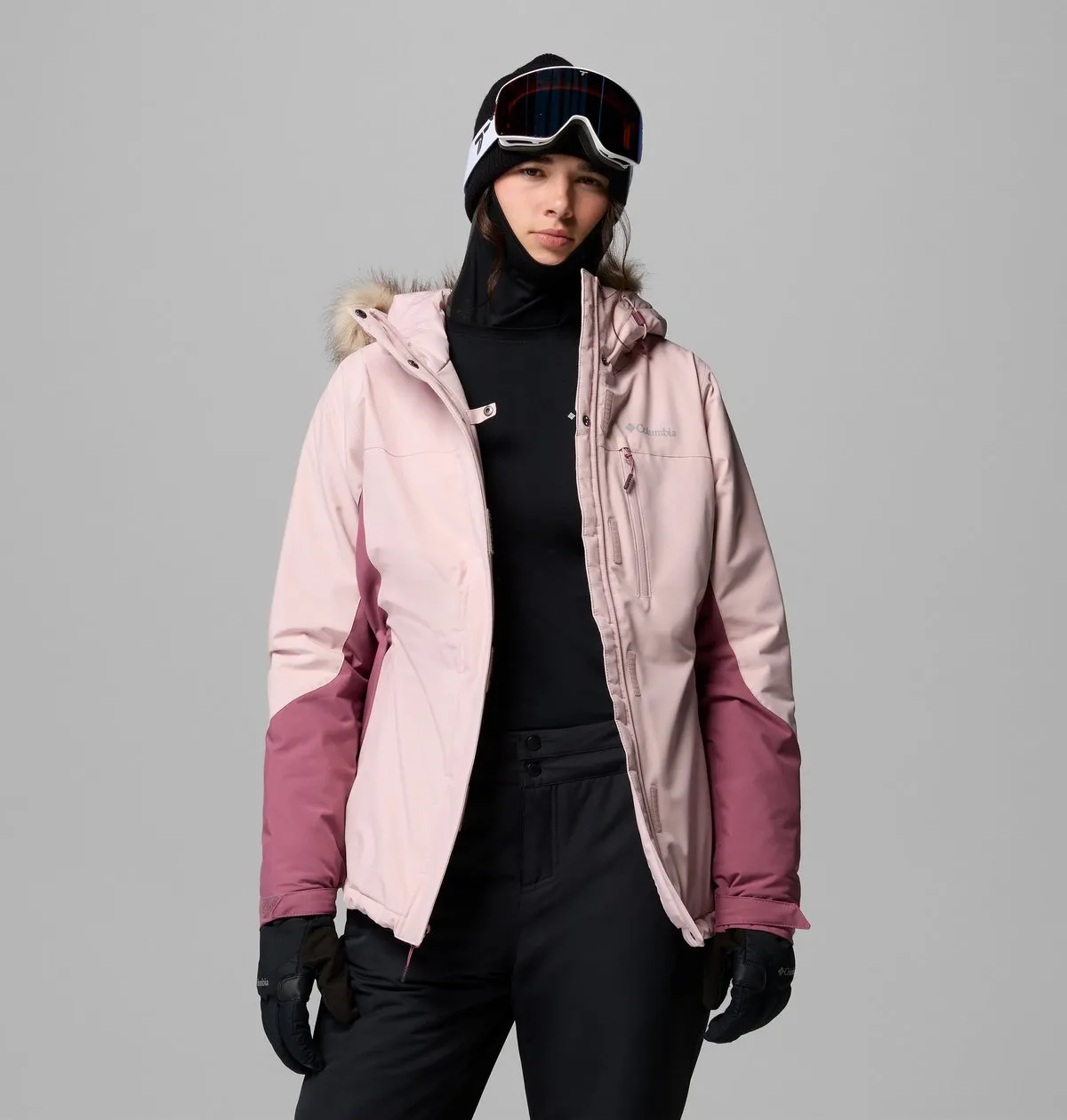 Ava Alpine II Insulated Jacket in Mineral Pink, Antique Mauve