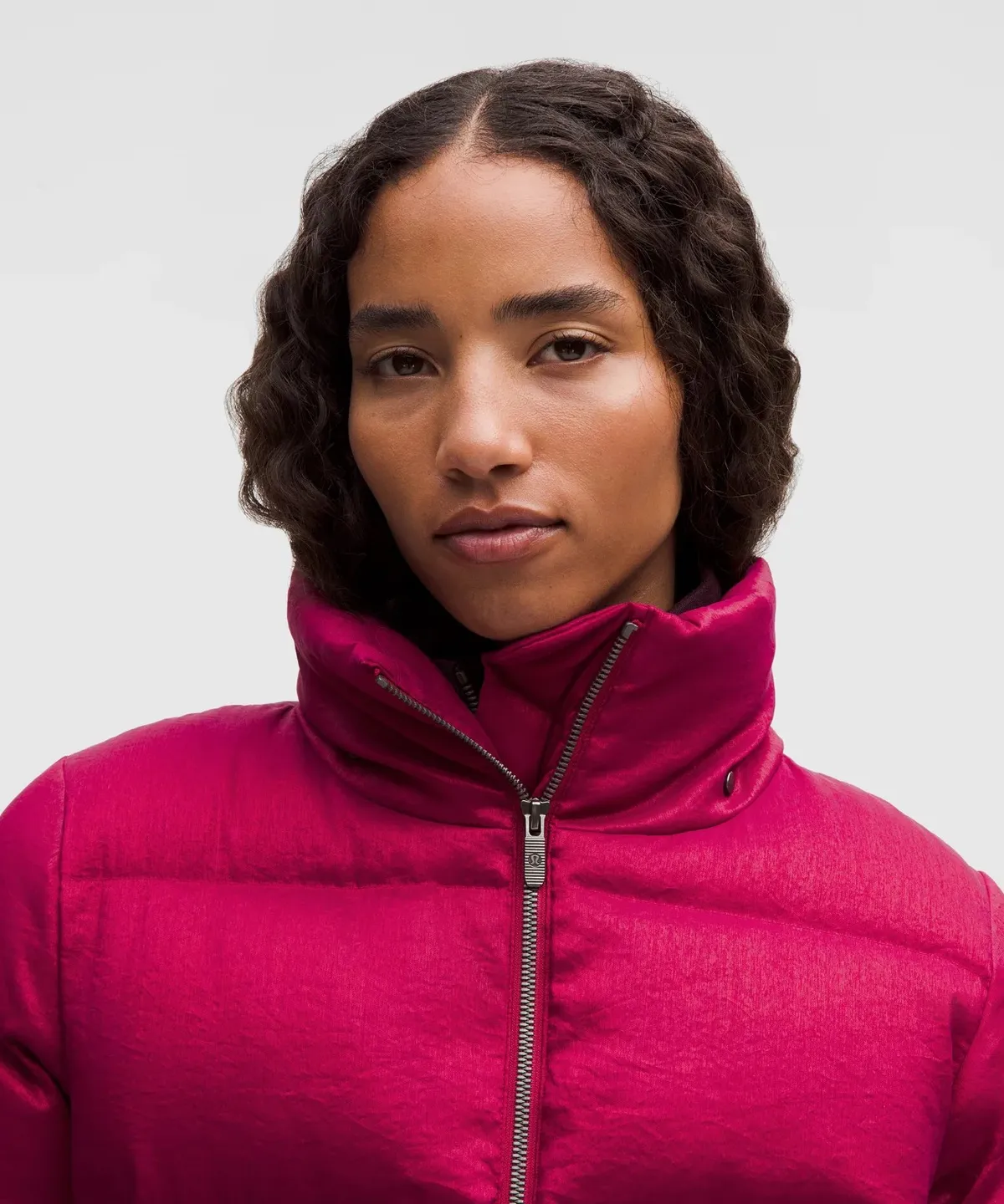 Wunder Puff 600-Down-Fill Jacket Shine in Berry Rumble