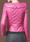Stylish Collarless Leather Jacket # 512 - LeatherCult