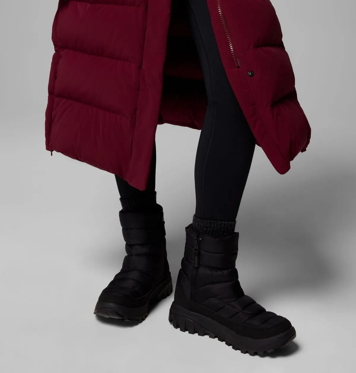 Women’s Amaze Puff Long Hooded Jacket in Mineral Pink