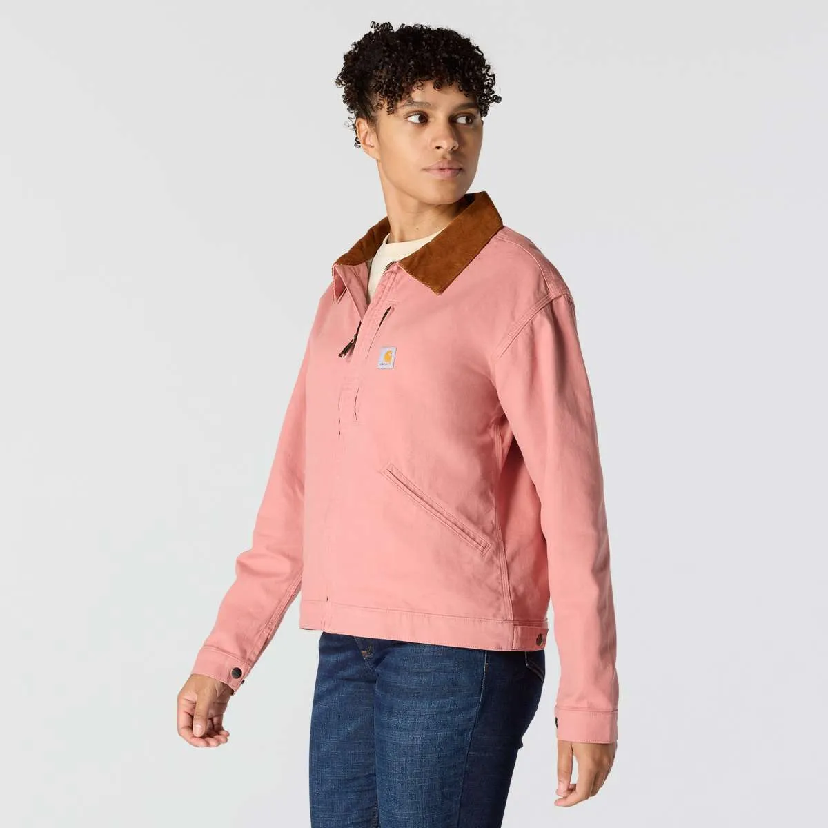 Women's Iconic Crawford Canvas Detroit Jacket in Rose Tint