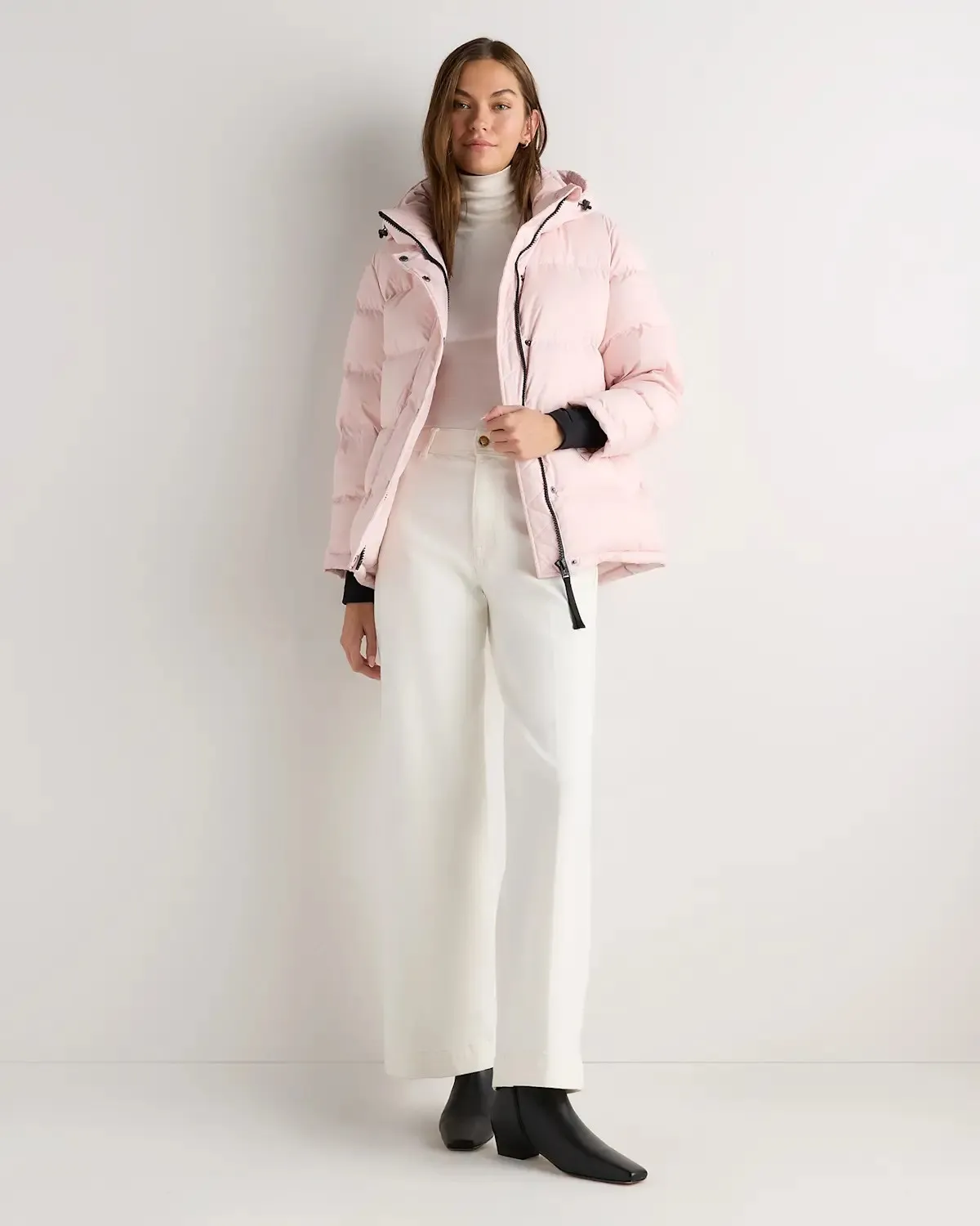 Responsible Down Puffer Jacket in Fondant Pink