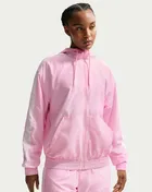 Nike Sportswear Classic Wovens Women's Loose UV Hooded Jacket - Pink Foam/White/Sail