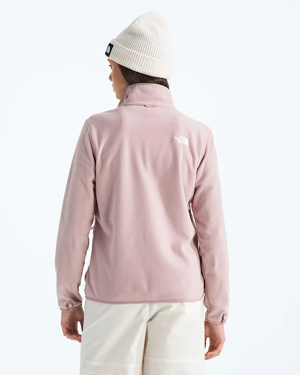 Womens Glacier Fleece Jacket TNF Metal Pink BACK