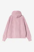 Women's Hooded Painter Jacket in purple|pink from the back