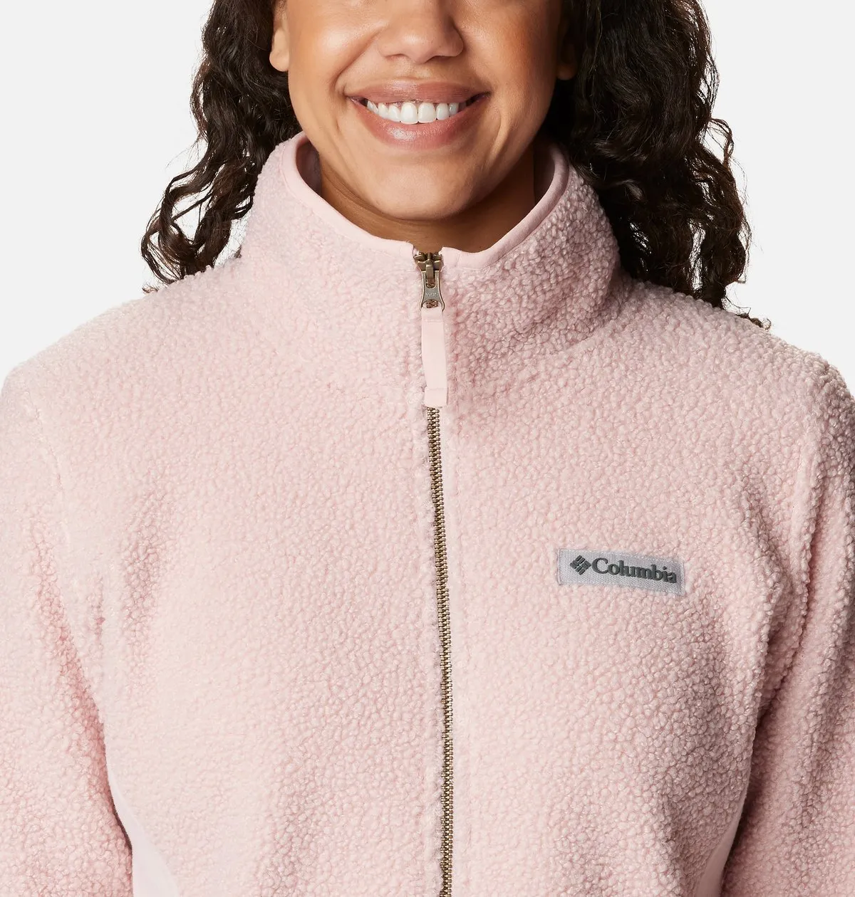 Panorama Full Zip Jacket in Dusty Pink