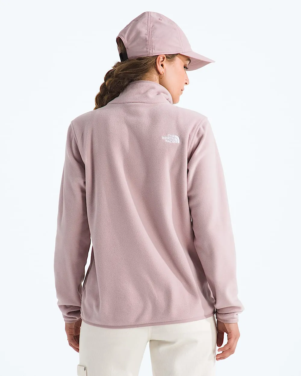 Womens Glacier Fleece  Zip Jacket TNF Metal Pink BACK