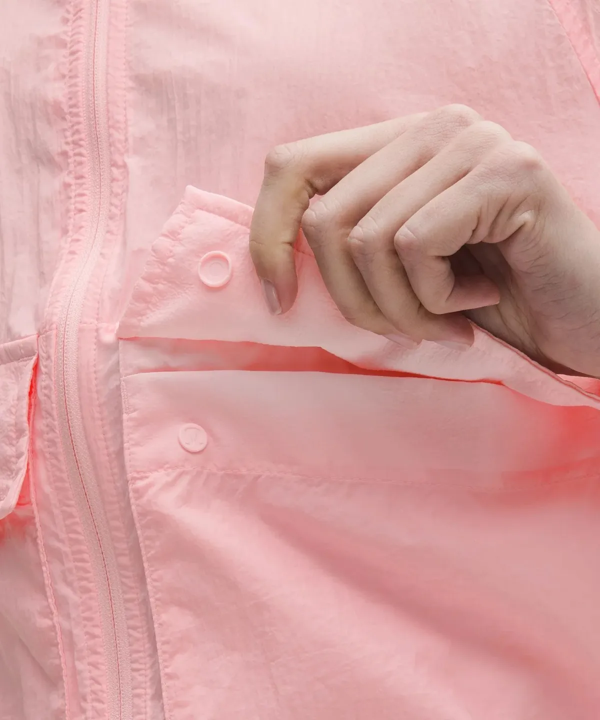 Hood-Lite Relaxed-Fit Jacket in Pink Pearl