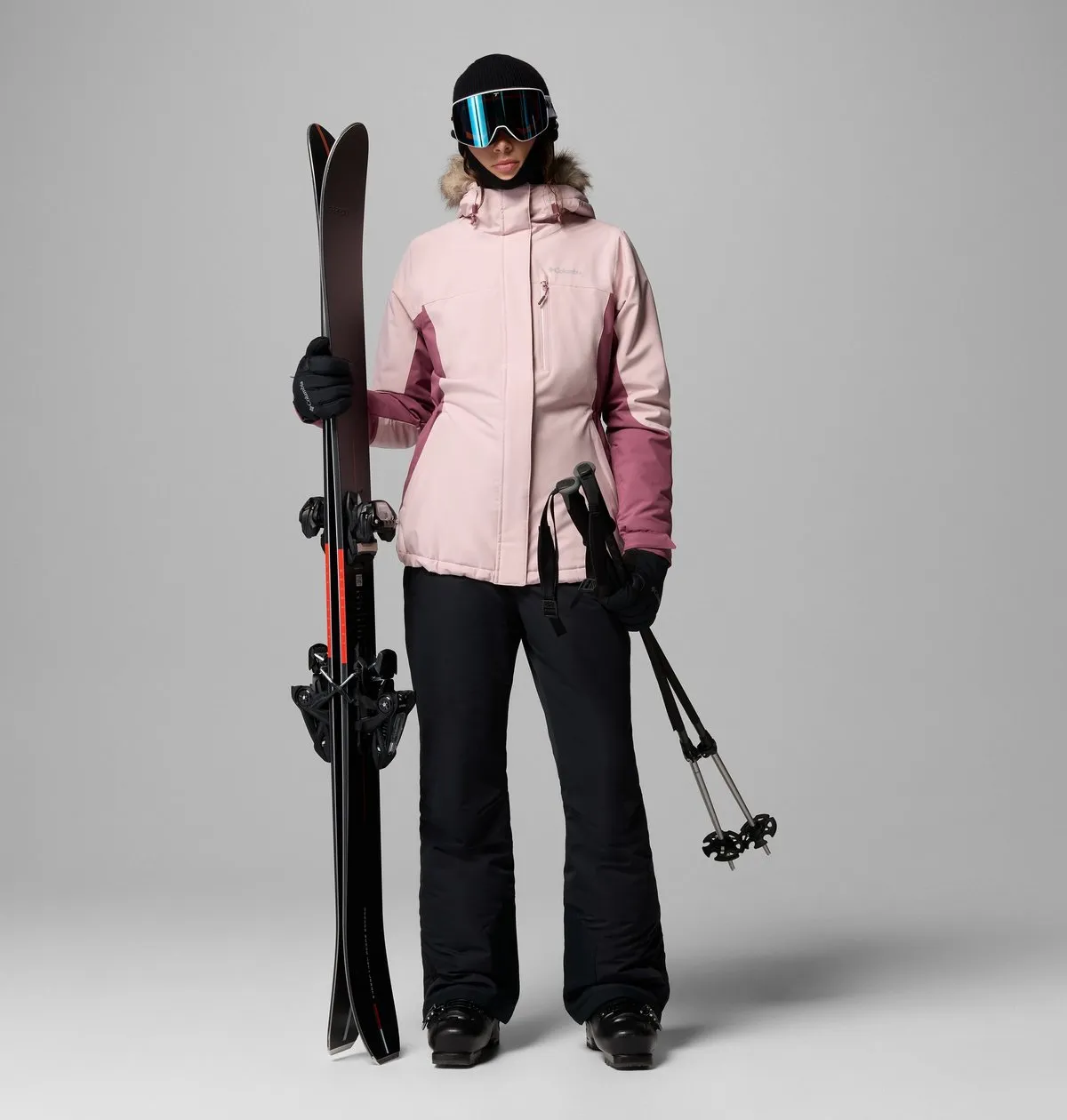 Ava Alpine II Insulated Jacket in Mineral Pink, Antique Mauve