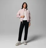 AmazeStretch Insulated Bomber Jacket in Mineral Pink