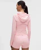 Define Cropped Hooded Jacket Nulu in Pink Pearl
